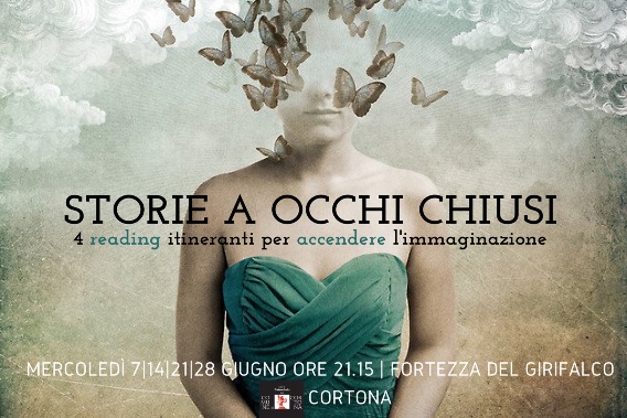 Storie a occhi chiusi - 4 reading itineranti in Fortezza per accendere l'immaginazione - a cura di Alessandra Bedino e Claudia Manini - un progetto INTERNO12 